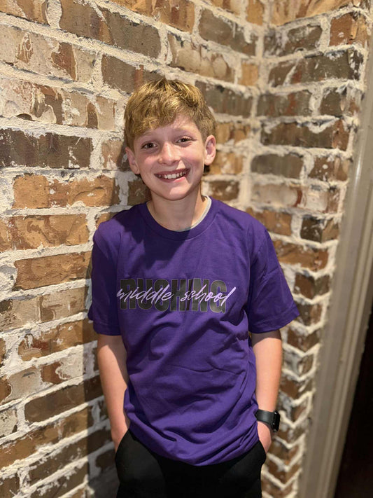 Rushing Block with Cursive -NEW COLOR!